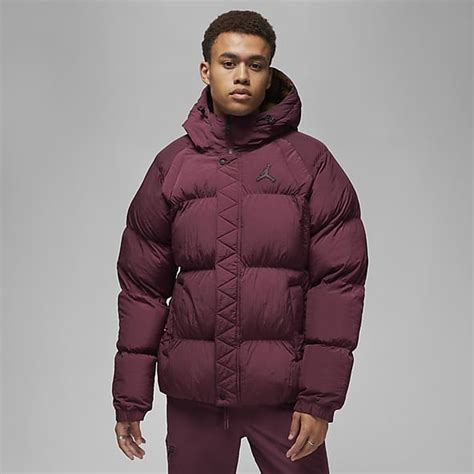 Nike burgundy puffer jacket